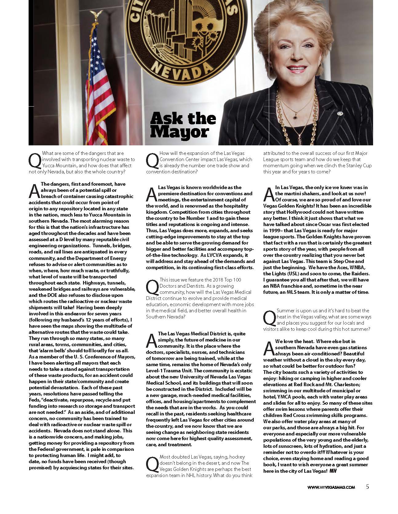 Ask the Mayor – Summer 18